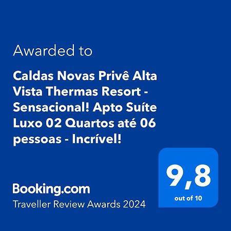 Caldas Novas Prive Alta Vista Thermas Resort - Sensacional! Apto Suite Luxo 02 Quartos Ate 06 Pessoas - Incrivel! Exteriör bild